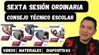 SEXTA SESIÓN ORDINARIA CTE  MATERIALES  DIAPOSITIVAS  VIDEOS  PASO A PASO [upl. by Ferneau387]