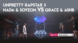 Türkçe Altyazılı Grace amp AshB VS Nada amp Jeon Soyeon  UNPRETTY RAPSTAR 3 [upl. by Kauffmann]