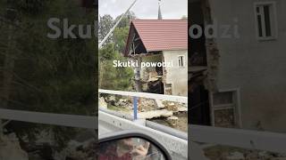 Skutki powodzi 😥 polska powódź shorts [upl. by Ainitsirhc]