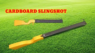 DIY Slingshot  How to make a slingshot from cardboard [upl. by Falito]