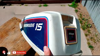 HOW TO INCREASE OUTBOARD MOTOR POWER  99HP  15HP Johnson  Evinrude 15HP Hood [upl. by Anagnos]