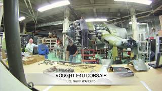 F4U Corsair Radial Engine Removal  Museum Timelapse [upl. by Zaneski]