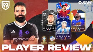 GARNACHO 96 RABIOT 93 KOLO MUANI 96 CAPDEVILA 97  FC24 PLAYER REVIEW  MYM PTG SHOWDOWN [upl. by Hplodnar383]