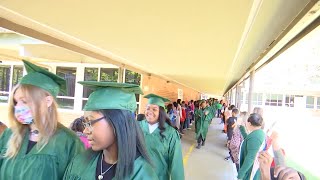 Henrico High School Senior Walk at Chamberlayne Elementary [upl. by Ecirehc]