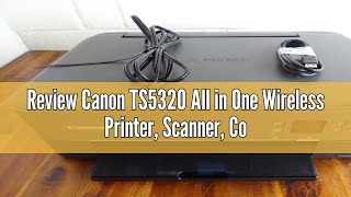 Review Canon TS5320 All in One Wireless Printer Scanner Copier with AirPrint Black Amazon Dash R [upl. by Anifares]