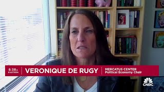 People are too optimistic about the prospect of many rate cuts says Mercatus Veronique De Rugy [upl. by Lakin]