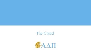 The Creed Alpha Delta Pi Song [upl. by Annat181]