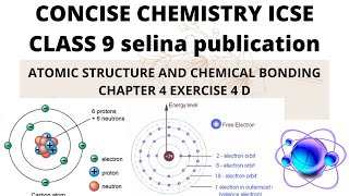 ATOMIC STRUCTURE AND CHEMICAL BONDING CLASS 9 ICSE CHAPTER 4 EX 4C [upl. by Amekahs]