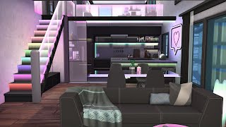 Neon Loft Apartment 701 Zenview Apartment 🌆 Sims 4 Speed Build Stop Motion NO CC [upl. by Synn331]