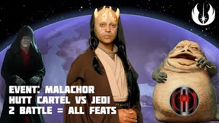 Event Malachor Hutt Cartel vs Jedi  Galactic Challenge  Two Battle  All Feats [upl. by Kammerer]