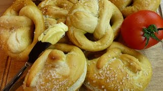 Laugenbrezeln selber machen  Falsches Laugengebäck Rezept für Brezeln Brötchen Laugenstangen [upl. by Eivol942]