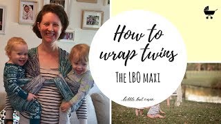 Best way to wrap twins The LBO Maxi hip carry with security knot [upl. by Trescha]