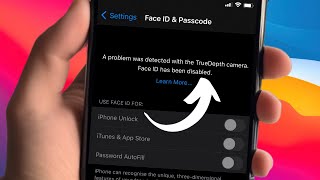 A Problem was detected with the TrueDepth camera Face ID has been disabled  iPhone X XR Xs Max Fix [upl. by Hacceber]