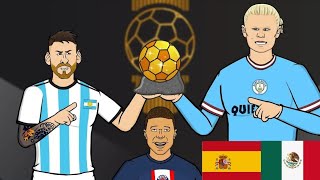 BATALLA DE RAP BALON DE ORO 2023 Logró Messi Haaland amp Mbappe Frontmen 67 [upl. by Ambrosius]