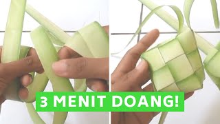 Ketupat amp Cara Membuatnya CUMA 3 MENIT [upl. by Laris]