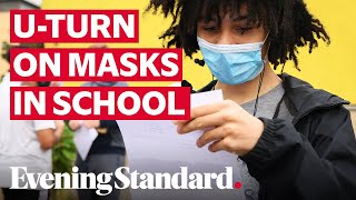 Boris Johnson abandons advice for children not to wear face masks in schools [upl. by Ahselef]