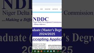 NDDC POSTGRADUATE OVERSEAS SCHOLARSHIP 202425 [upl. by Anhcar232]