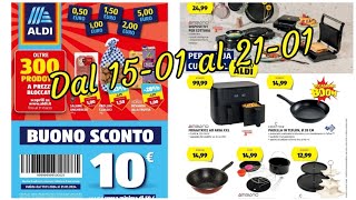 Volantino ALDI dal 1501 Buono Sconto 10€  300 prodotti a prezzi bloccati [upl. by Lange]