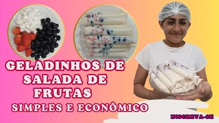 GELADINHOS DE SALADAS DE FRUTAS Simples e econômico 013 recomeço [upl. by Acinaj299]