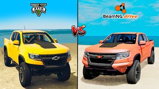 Gta 5 chevrolet colorado Vs Beamngdrive chevrolet colorado  WHICH IS BEST [upl. by Wylde377]