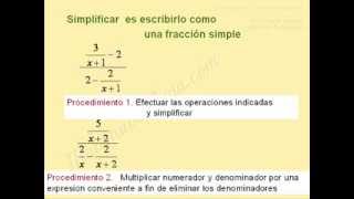 Fracciones complejas algebraicas [upl. by Katee39]