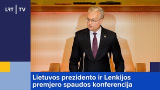 Lietuvos prezidento ir Lenkijos premjero spaudos konferencija  20230803 [upl. by Attlee]