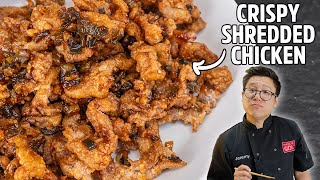 Irresistible Crispy Shredded Chicken Recipe [upl. by Lavud]