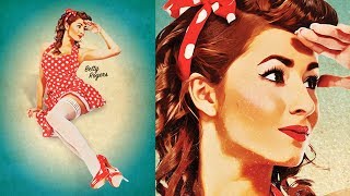 How To Create a Retro PinUp Poster in Photoshop [upl. by Ilhsa236]