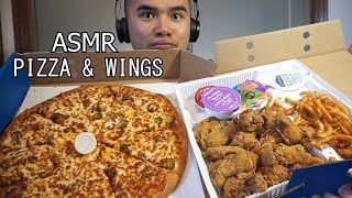 Asmr PIZZA amp WINGS  EXTREME CRUNCH  EXTREME EATING SOUNDS NO TALKING [upl. by Manuela]