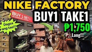 NIKE FACTORY nag Pa BUY1 TAKE1 Dinagsa ng Tao  Biggest Sale Of The Year  Sapatos Bagsak Presyo [upl. by Maggs]