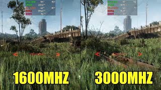 16GB RAM DDR4  1600MHZ vs 3000MHZ  Crysis 3  Metro Last Light [upl. by Haliak]