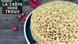 RECETTE BAGHRIR MAROCAIN LA CRÊPE À MILLE TROUS  Moroccan pancakes recipe [upl. by Eeniffar]