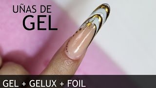 Uñas de Gel Gelux y Foil  MIA SECRET [upl. by Evin]