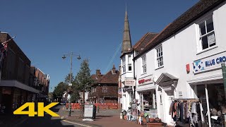 Egham Walk Town Centre【4K】 [upl. by Ahtamas]