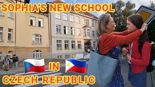 SOPHIAS FIRST DAY OF SCHOOL IN CZECH REPUBLIC [upl. by Lebiram]