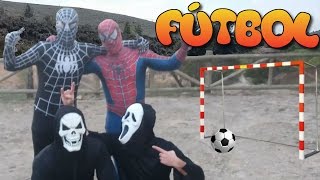 Fútbol Spiderman y Spiderman Venom VS Scream Conen64 [upl. by Dorella]