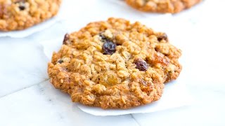 Chewy Oatmeal Raisin Cookies Recipe [upl. by Sardella775]