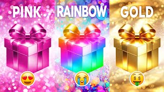 Choose your gift 🎁💝🤮 3 gift box challenge2 good amp 1 bad  Gold Blue amp Black chooseyourbox [upl. by Aicekat]