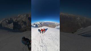 View of Everest summit from the top of Ama Dablam mountains everest shorts nepal [upl. by Berty494]