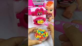 Satisfying with Unboxing Miniature Washing Machine Set Toys Eating Candy ASMR Videos [upl. by Ingemar]