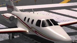 Full instrumental VOR flight in Jets Eclipse 550 [upl. by Annot461]