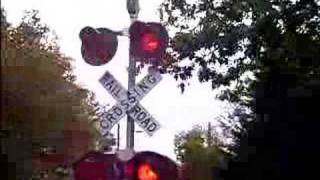 1 MILLION VIEWS Amtrak  High Street Railroad crossing in Amherst MA [upl. by Janis]