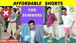 4 Affordable SHORTS for Men  Summer Outfit Ideas 2024 with Mens Shorts  BeYourBest Fashion Hindi [upl. by Anaicul]