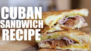 Cubano Sandwich  pork sandwich recipe  pork shoulder  grilled sandwich  chef movie [upl. by Bywoods]