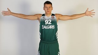 Steal of the Night Edgaras Ulanovas Zalgiris Kaunas [upl. by Ailuy488]