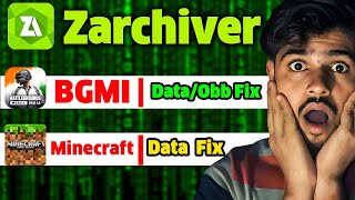 zarchiver bgmi data and obb not showing  zarchiver minecraft folder not showing [upl. by Znarf402]