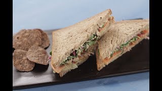 Salami Cheese Sandwich  Sanjeev Kapoor Khazana [upl. by Rohpotsirhc836]