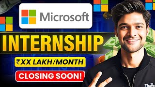 Microsoft Summer Internship for College Students  Paid Internship  Latest Jobs  thisisvidhey274 [upl. by Akena149]