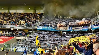 Fc Zurich Sudkurve ultras at Young boys fc with a big pyro show 🙌🏻🔥🔵⚪️🇨🇭Wankdorfstadion Bern [upl. by Nosauq]