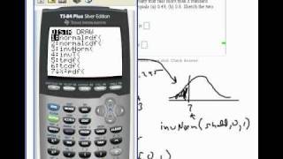 Using the invNorm function on the TI8384 [upl. by Nomyar752]